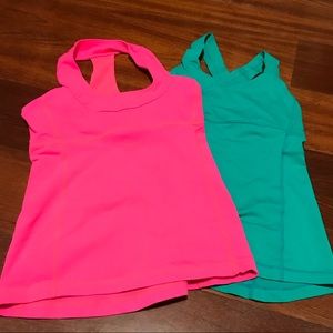 Lululemon workout tanks, size 6